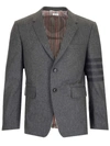 THOM BROWNE THOM BROWNE MEN'S GREY OTHER MATERIALS JACKET,MJC001A06393035 4