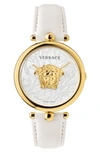 VERSACE BAROCCO LEATHER STRAP WATCH, 39MM,VECO01320