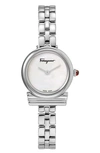 FERRAGAMO GANCIO BRACELET WATCH, 22MM,SFIK01320