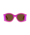 Loewe Paula's Ibiza Evolution Acetate Sunglass In Pink,brown