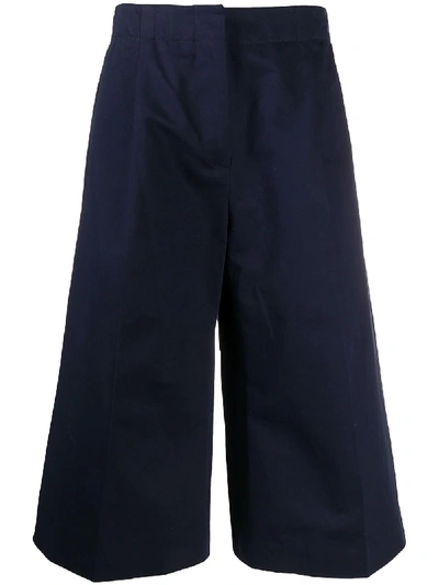 Marni High-waisted Culottes In Blue