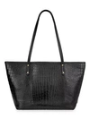 Gigi New York Zip Taylor Leather Tote In Black