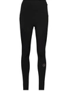 Adidas By Stella Mccartney + Net Sustain + Parley Truepurpose Perforated Recycled Stretch Leggings In Black