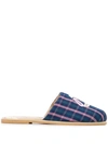 NATASHA ZINKO PLAID SLIPPERS