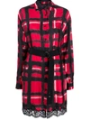 ERMANNO ERMANNO CHECKED SHIRT DRESS