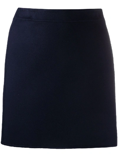 Ermanno Ermanno A-line Mini Skirt In Blue