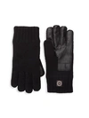 UGG KNIT, FAUX FUR & LEATHER TOUCHSCREEN GLOVES,0400012314537