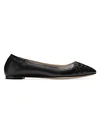 COLE HAAN CARINA WOVEN LEATHER BALLET FLATS,0400013097144