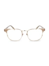 LINDA FARROW 51MM SQUARE NOVELTY OPTICAL GLASSES,0400013043588