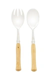Alain Saint-joanis Majestic Boxwood Silver-plated Salad Set In Metallic