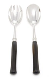 ALAIN SAINT-JOANIS RIVIERA SILVER-PLATED EBONY SALAD SET,682424