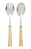 ALAIN SAINT-JOANIS TONIA STAINLESS STEEL AND HORN SALAD SET,705323