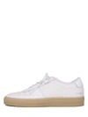 COMMON PROJECTS LEATHER SNEAKERS WHITE,11502088