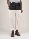 RAF SIMONS WIDE FIT PANTS WITH HORIZONTAL CUT