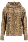 SAINT LAURENT LEOPARD SWEATSHIRT WITH HOOD