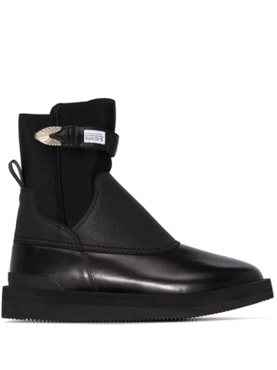 Toga Virilis Black X Suicoke Leather Boots