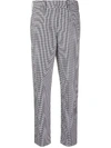 BALMAIN HOUNDSTOOTH CARROT-FIT TROUSERS
