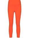 Girlfriend Collective Compressive High-rise Leggings In Orange