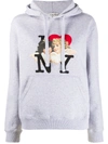 Fiorucci I Love Ny Print Hoodie In Grey