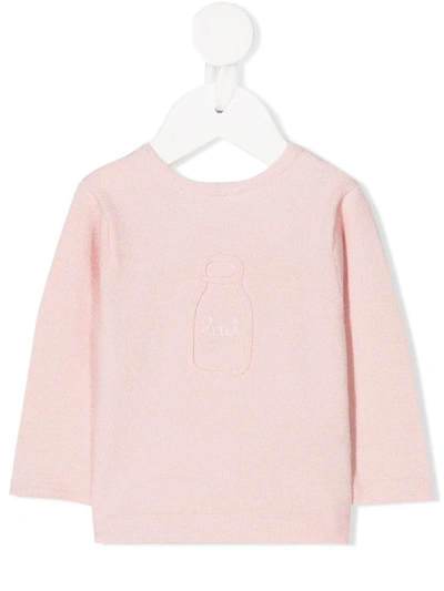 Absorba Babies' Milk Rear Button Jacket In Pink