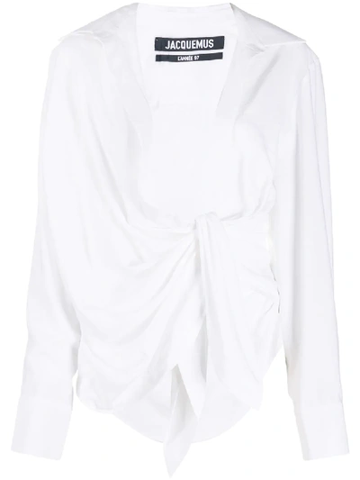 Jacquemus Bahia Shirt In Ecru