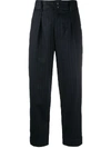 BARENA VENEZIA PINSTRIPE CROPPED TROUSERS