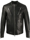 DONDUP FITTED LAMBSKIN JACKET