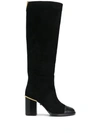 GREYMER METAL-HEEL COUNTER KNEE BOOTS