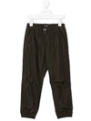 Il Gufo Elasticated Drawstring-fastening Trousers In Green