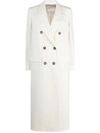 ALBERTO BIANI DOUBLE-BREASTED COTTON MIDI COAT