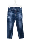 DSQUARED2 TEEN DISTRESSED JEANS
