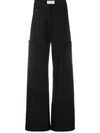MARINE SERRE HIGH-WAISTED TAILORED TROUSERS