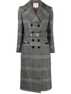 ALEXA CHUNG BELTED CHECK PATTERN TRENCH COAT