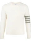 THOM BROWNE 4-BAR CREW-NECK SHETLAND WOOL JUMPER