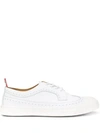 THOM BROWNE PEBBLED LONGWING BROGUE SNEAKERS