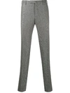 Incotex Venezia 1951 Slim-fit Worsted Wool-flannel Trousers In Grey