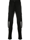 Amiri Cargo Track Pants In Black
