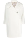 ALBERTO BIANI BUTTONED HIGH-NECK COAT