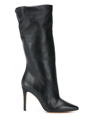 Iro Scabbia High Heels Boots In Black Leather