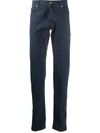 Kiton Straight-leg Trousers In Blue