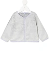 ABSORBA BUTTON-UP ROUND NECK CARDIGAN