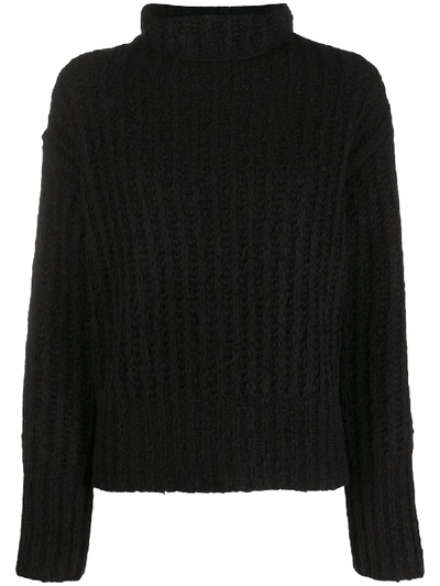 Sminfinity Long-sleeve Roll Neck Jumper In Black