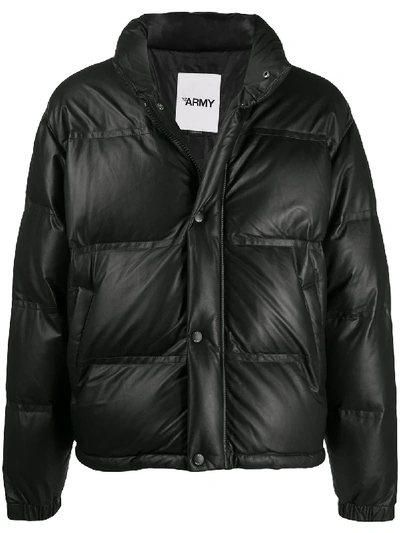 Yves Salomon Black Quilted Leather Jacket