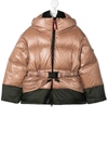 AI RIDERS ON THE STORM YOUNG BELTED PADDED DOWN JACKET