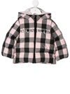 MONCLER GINGHAM CHECK COTTON PUFFER JACKET