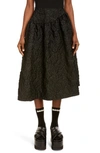 SIMONE ROCHA FLORAL CLOQUE ASYMMETRICAL SKIRT,3009 0385