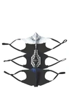 Marcelo Burlon County Of Milan Wings Print Face Masks (pack Of 3) In Multicolor