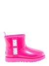 Ugg Women's Classic Mini Clear Rain Boots In Pink