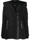 Mackage Fitted Puffer Jacket In Black