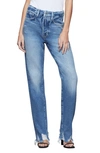 Good American Good Boy High Waist Chewed Hem Boyfriend Jeans In Blue454